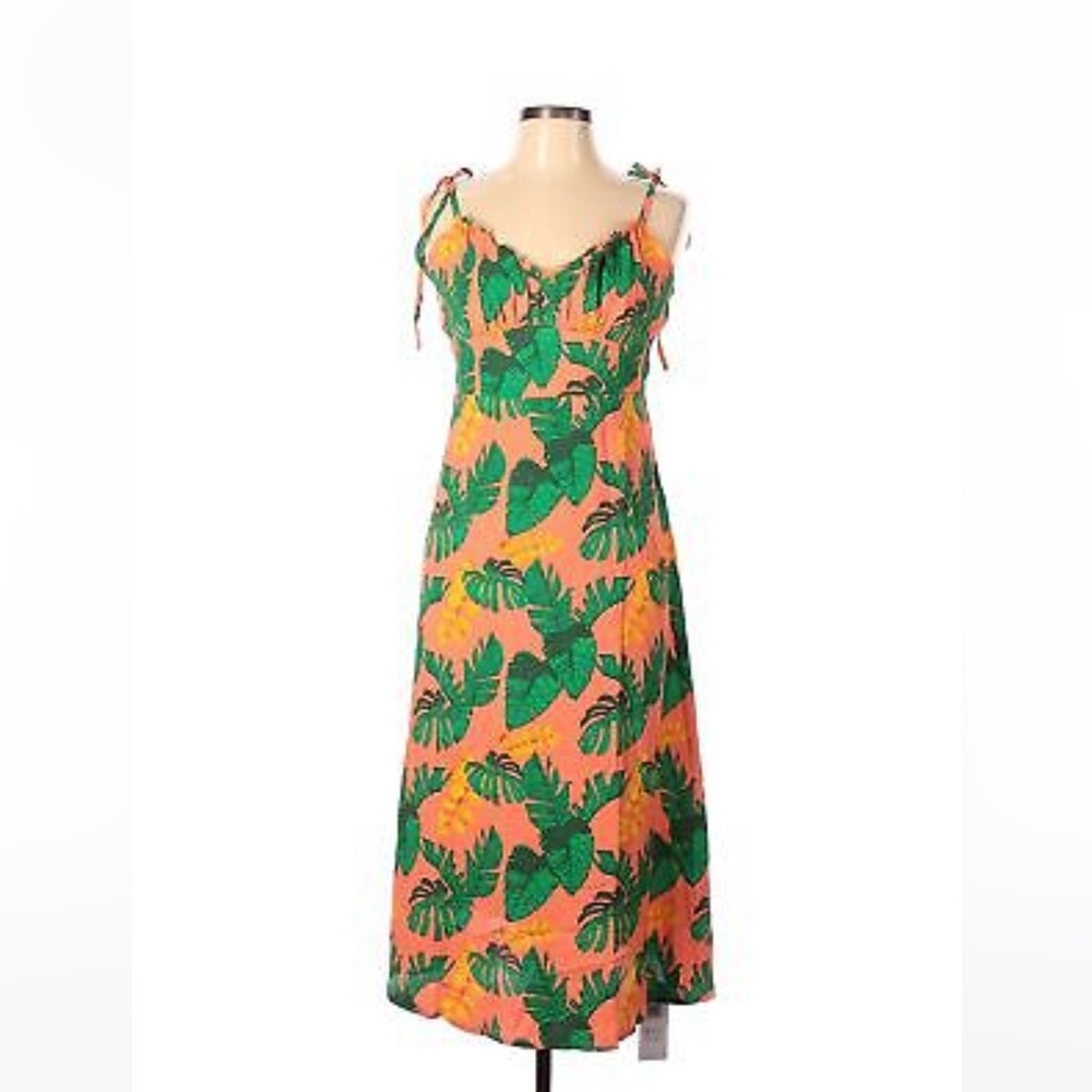 NWT: Cupshe Tropical Print Slip Dress ~ Size L